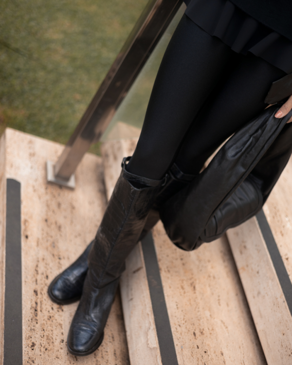 Leggings Fitness Glossy Noir – Image 3