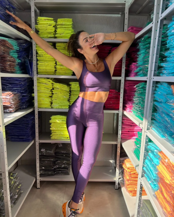 Legging Fitness Glossy Ametista – Image 3
