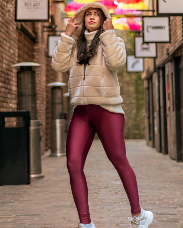 Legging Fitness Glossy Barolo – Image 3